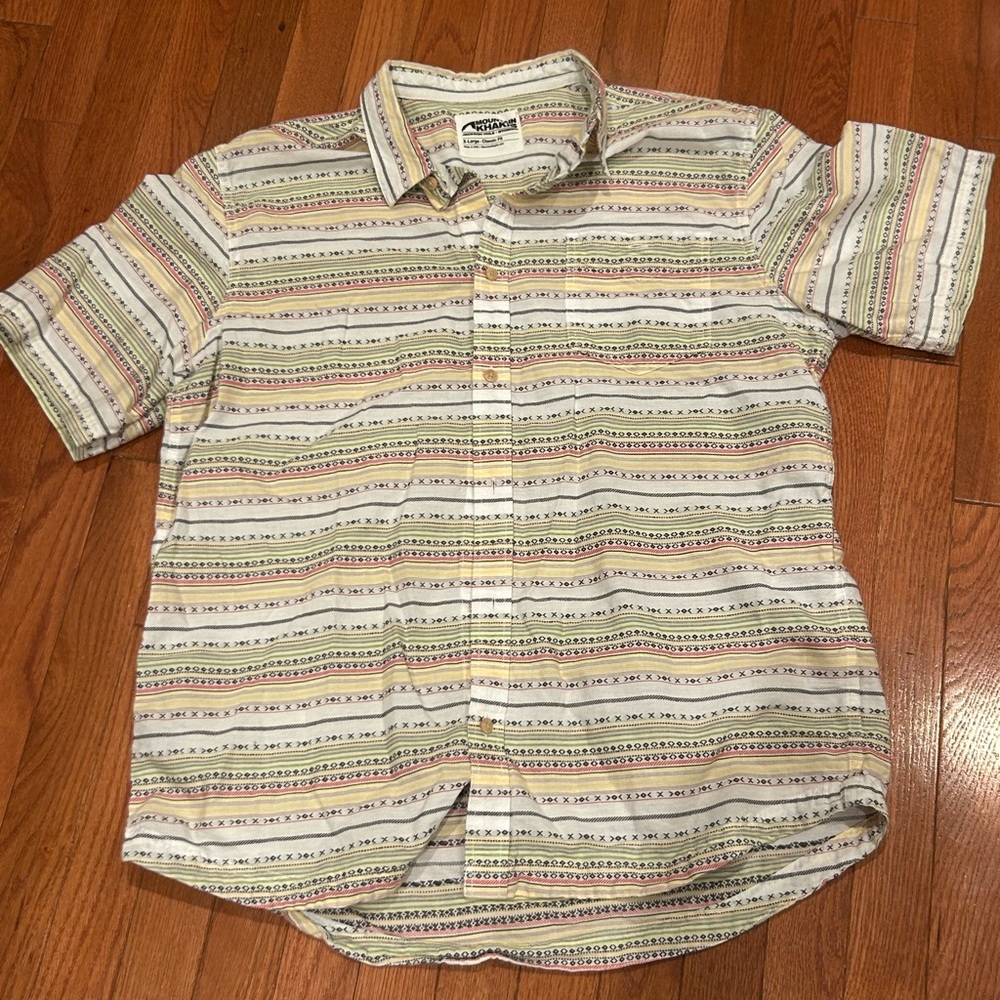 Mountain Khakis Multicolor Striped Button Down Shirt